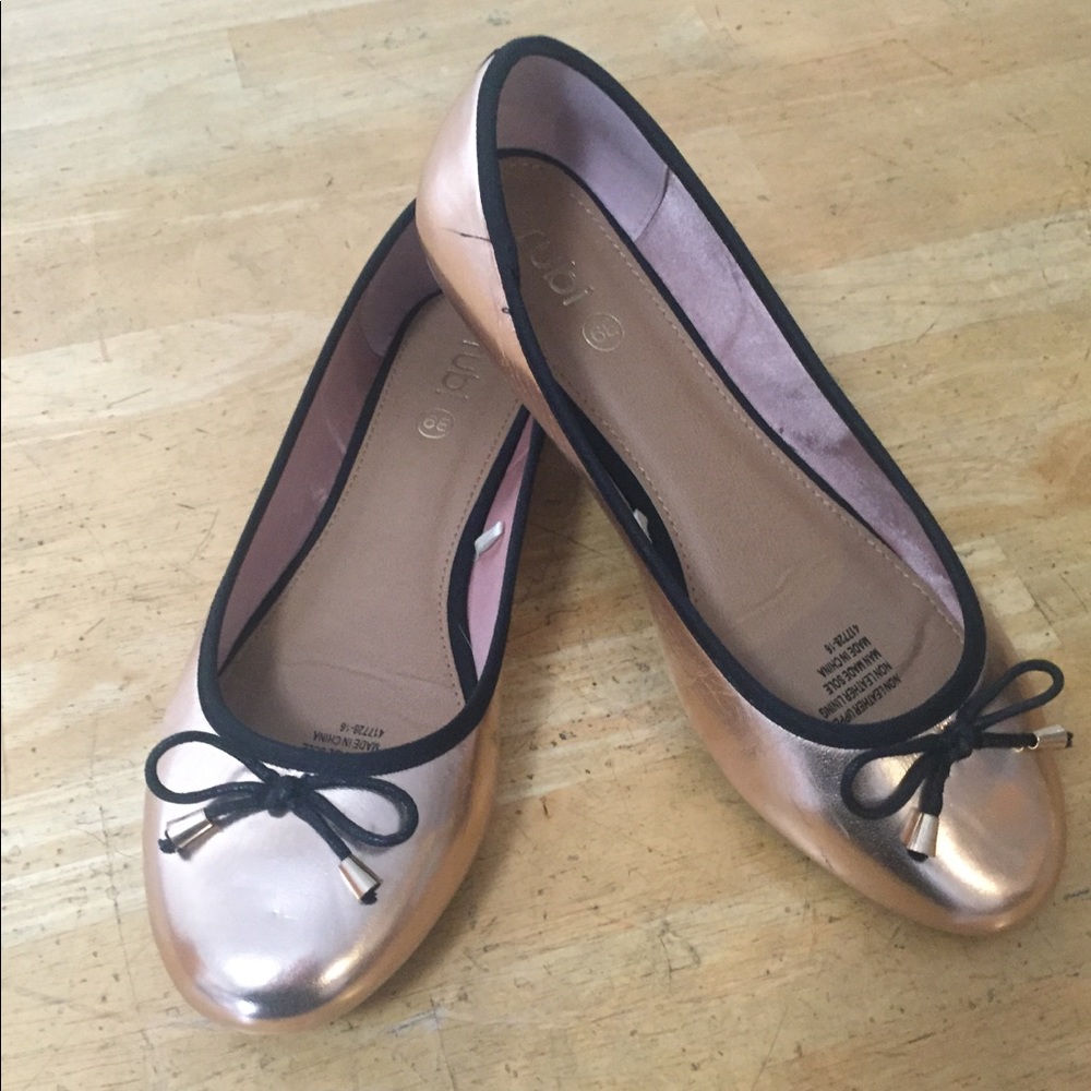 Rubi Ballet Flat Shoes - rose-gold